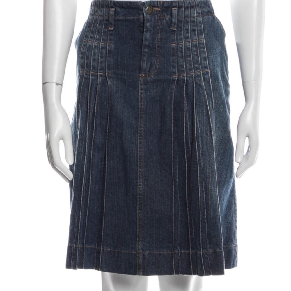 Burberry London Denim Skirt Size Large